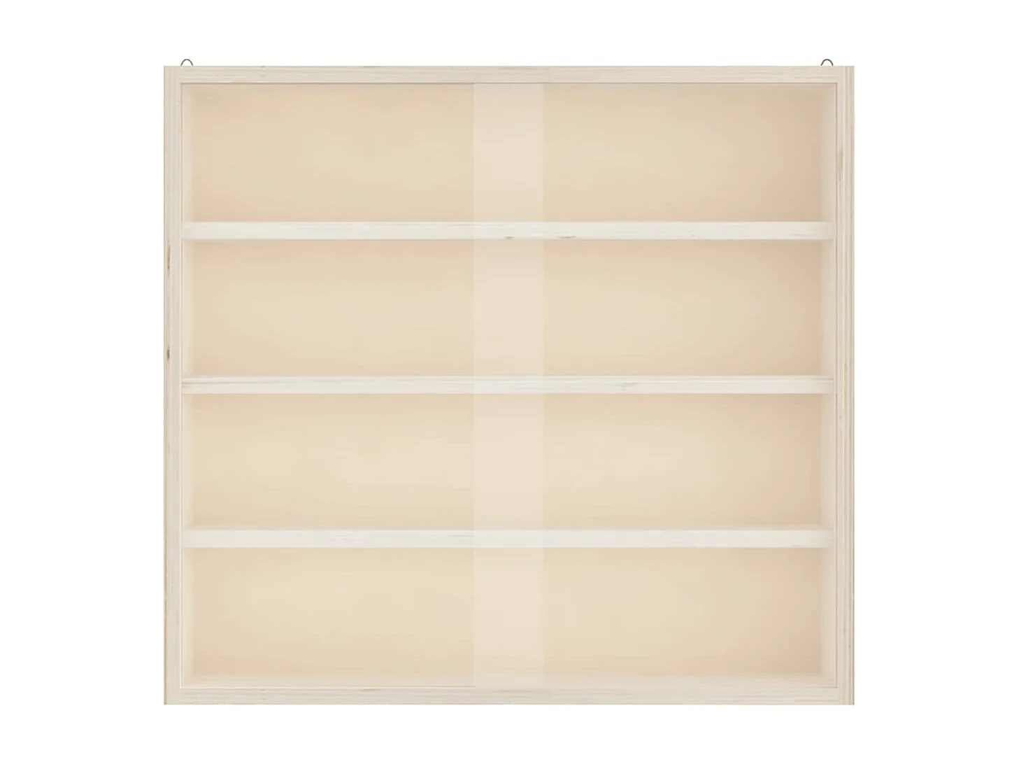 Vitrina de colección de madera con puertas 40x8,5x37cm