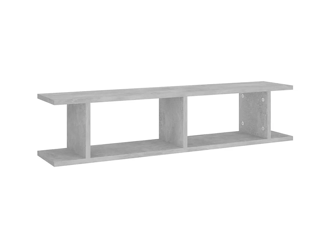 Wandplanken 2 stuks Betongrijs 90x18x20 cm bewerkt hout