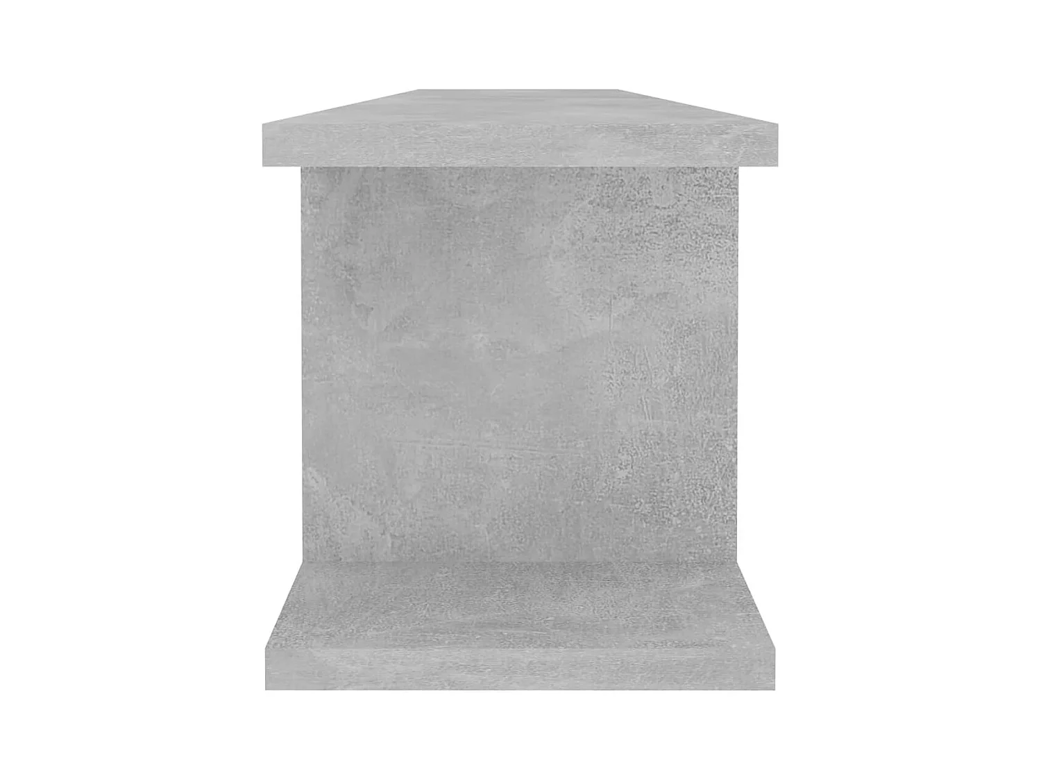 Wandplanken 2 stuks Betongrijs 90x18x20 cm bewerkt hout