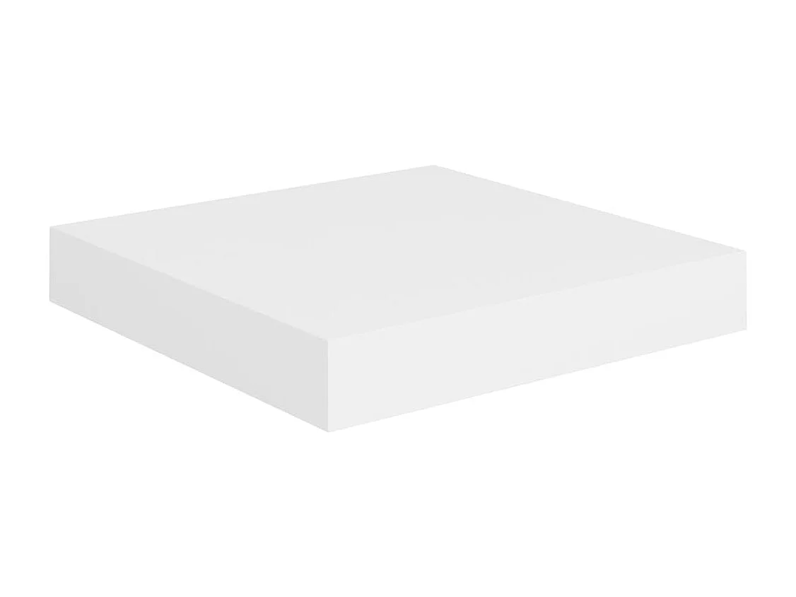 Étagère flottante murale blanc 23x23,5x3,8 cm MDF