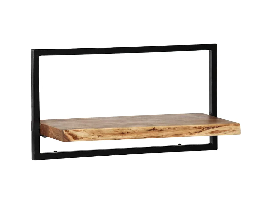 Set d'étagères murales 5 pcs Bois d'acacia massif et acier