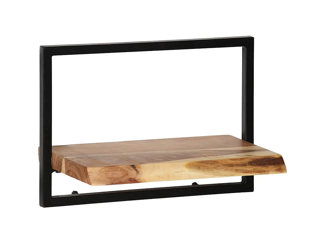 Set d'étagères murales 5 pcs Bois d'acacia massif et acier