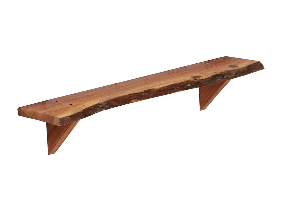 Étagères murales 2 pcs 90x20x18 cm Bois d'acacia massif