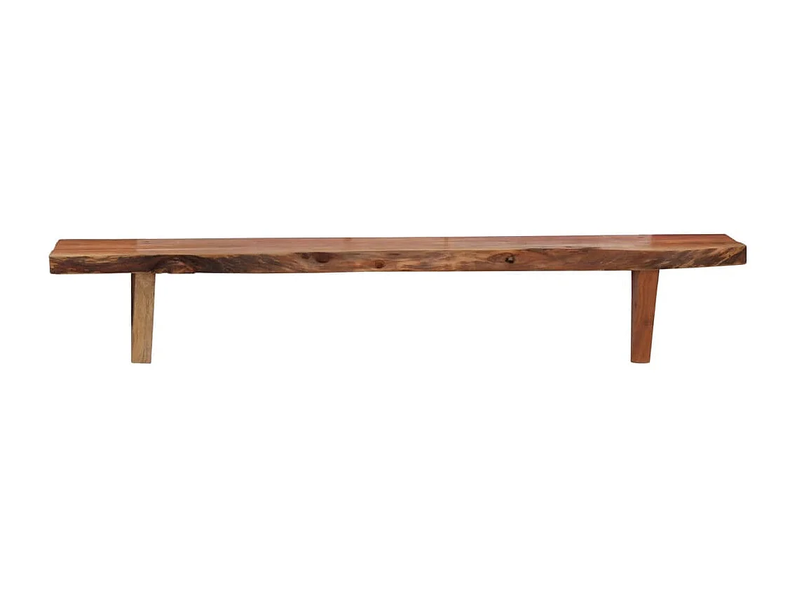 Étagères murales 2 pcs 90x20x18 cm Bois d'acacia massif