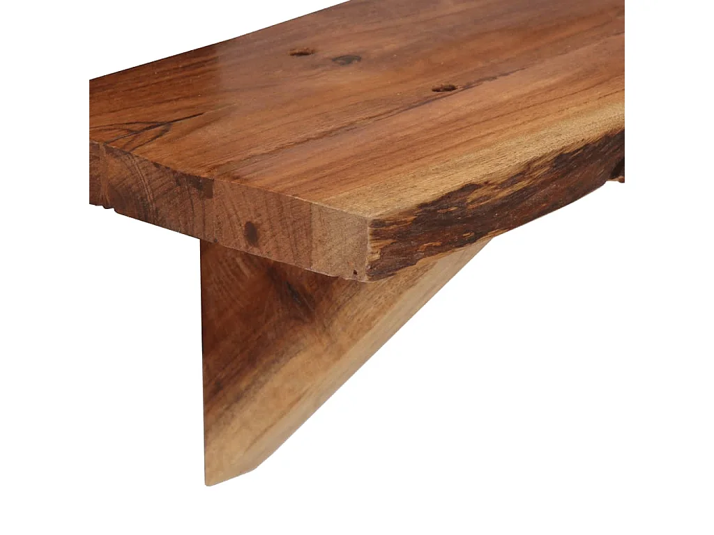 Étagères murales 2 pcs 90x20x18 cm Bois d'acacia massif