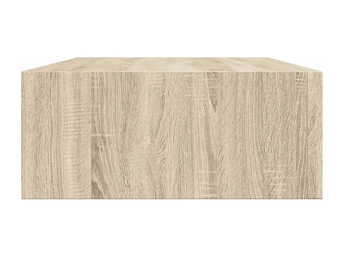 Étagère à tiroir murale chêne 40x23,5x10 cm MDF