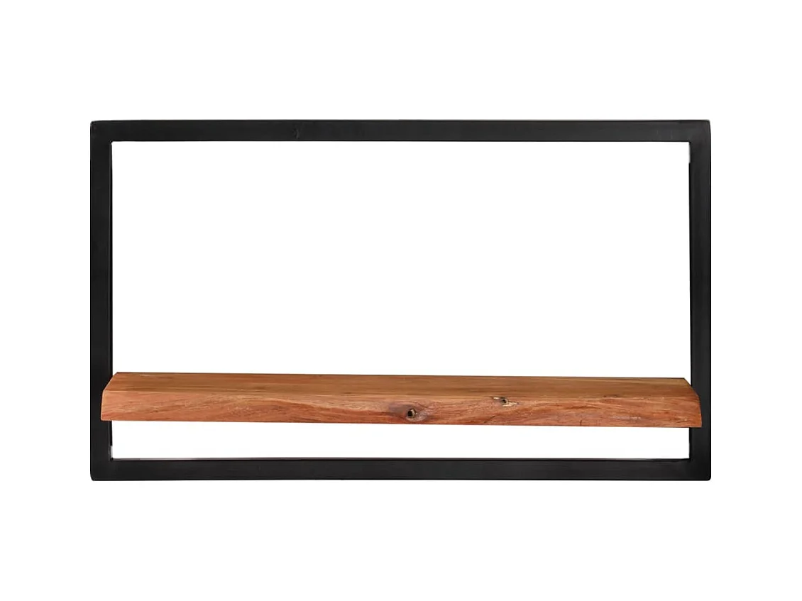 Étagères murales 2 pcs 60x25x35 cm Bois d'acacia et acier