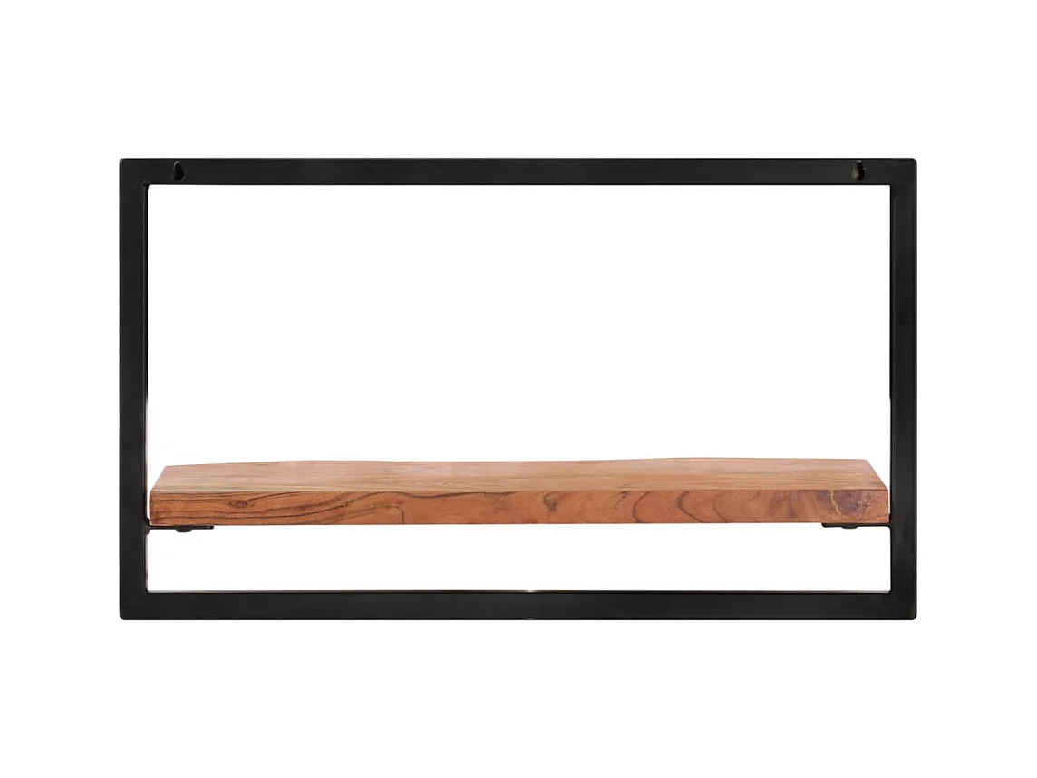 Étagères murales 2 pcs 60x25x35 cm Bois d'acacia et acier