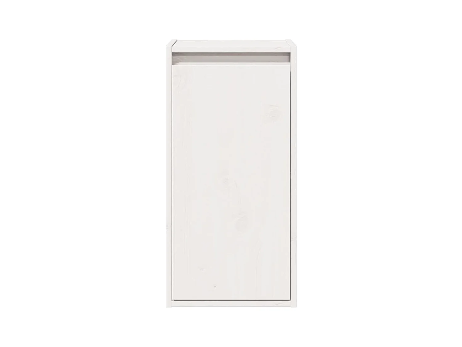 Pensili 2 pz Bianco 30x30x60 cm Legno massello di pino