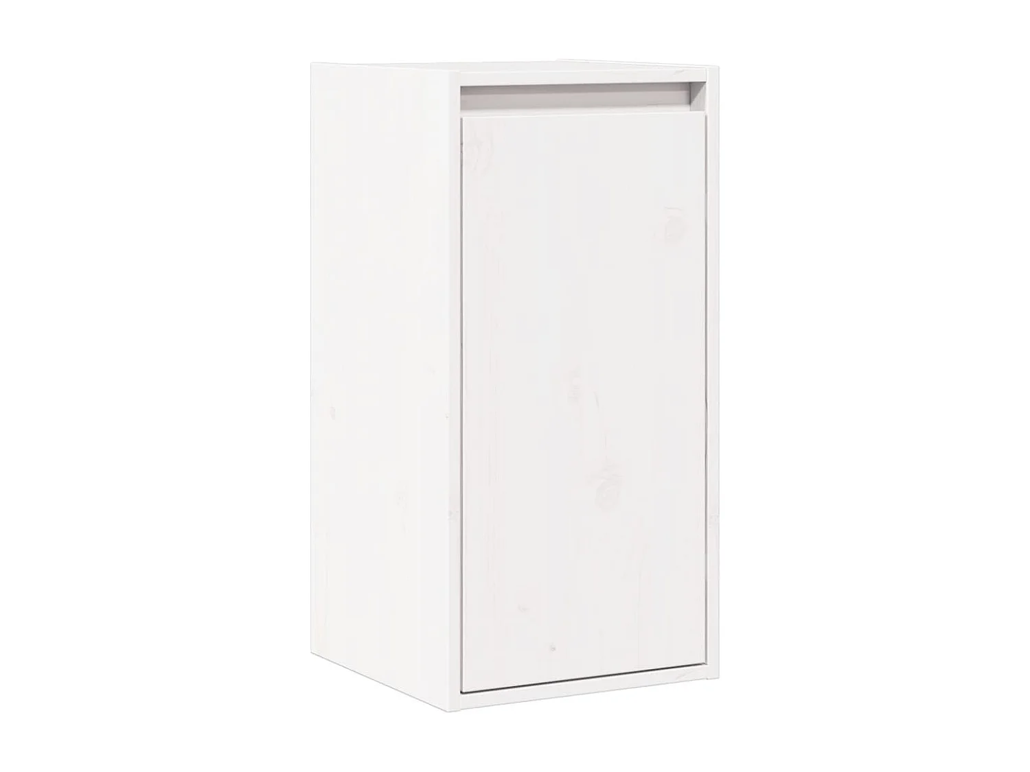 Pensili 2 pz Bianco 30x30x60 cm Legno massello di pino