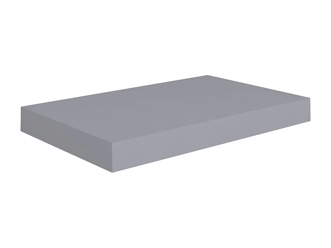 Schwebende Wandregale 2 Stk. Grau 40x23x3,8 cm MDF