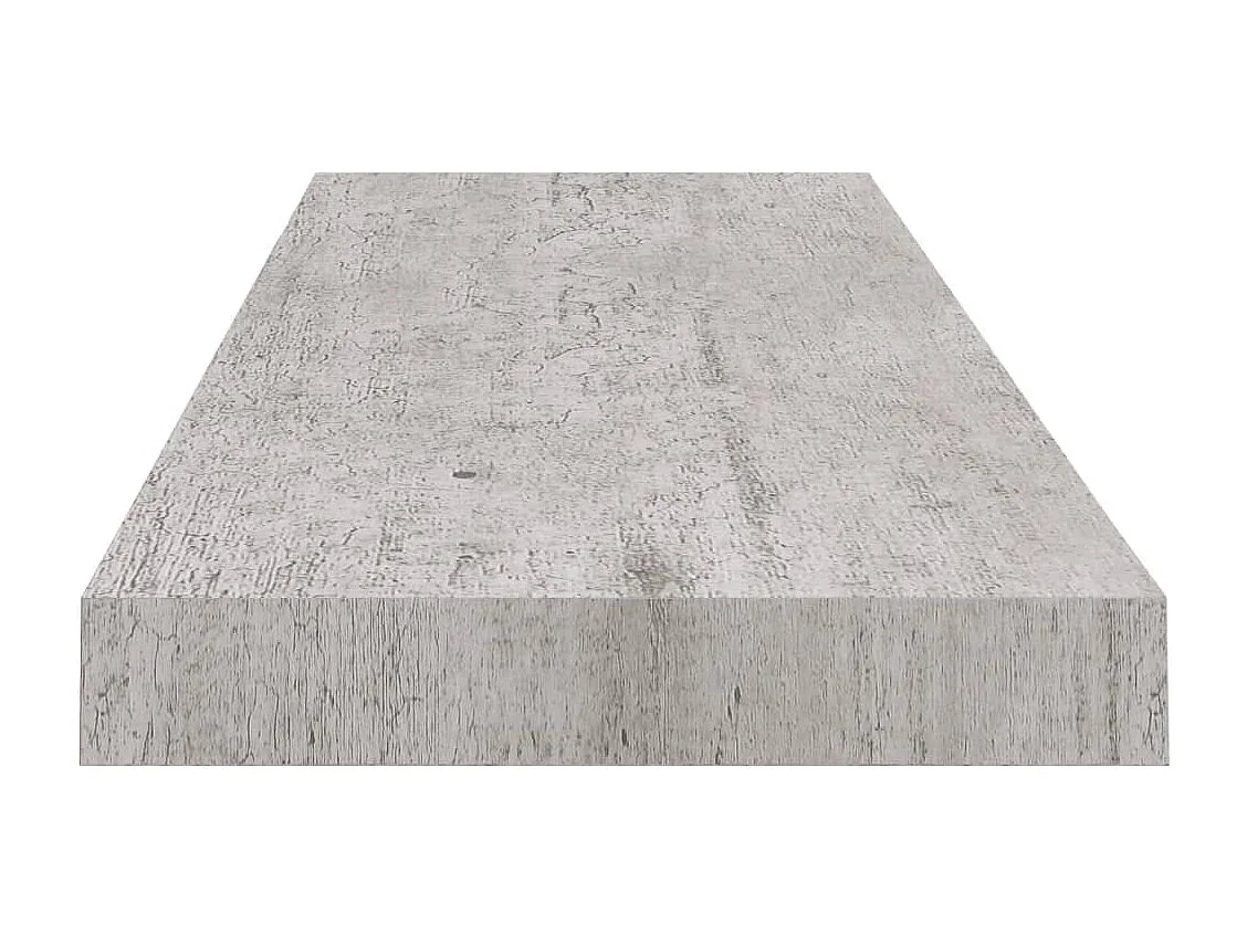 Étagère murale flottante Gris béton 80x23,5x3,8 cm MDF