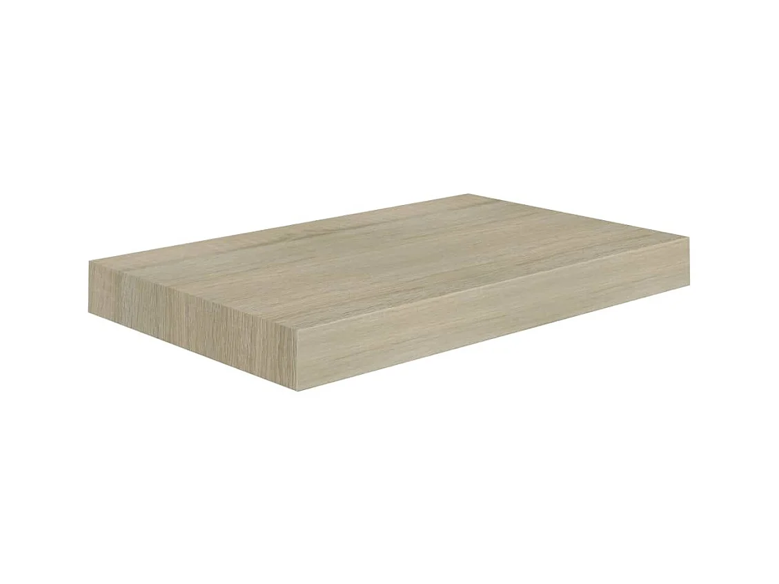 Mensola sospesa da parete in rovere 40x23x3,8 cm MDF