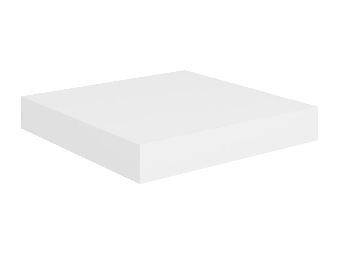 Étagères murales flottantes 4 pcs blanc 23x23,5x3,8 cm MDF