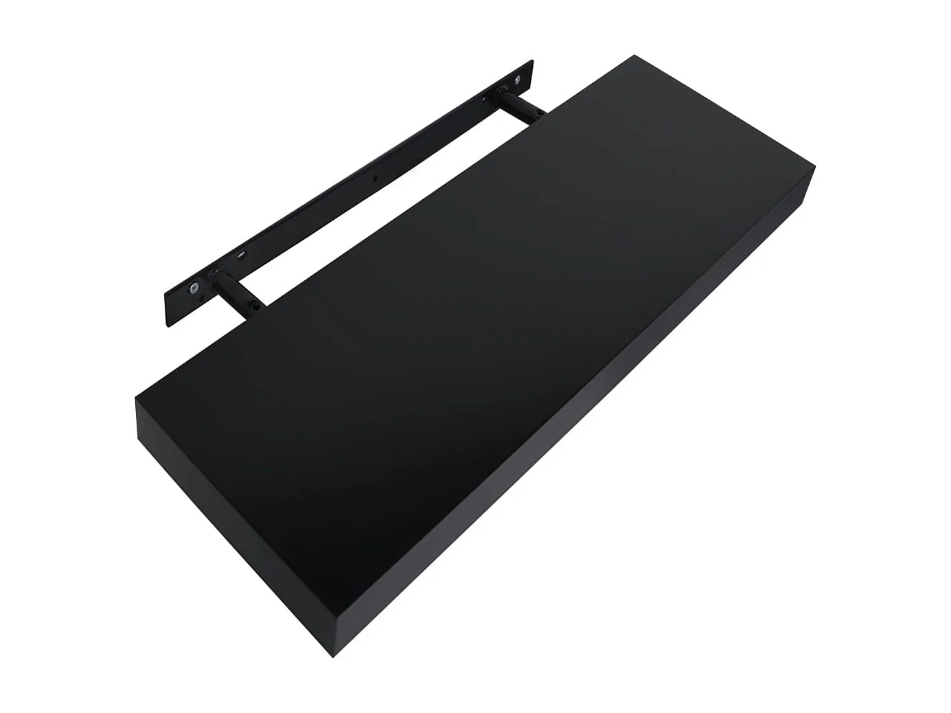 Étagères murales flottantes 2 pcs Noir 40x20x3,8 cm