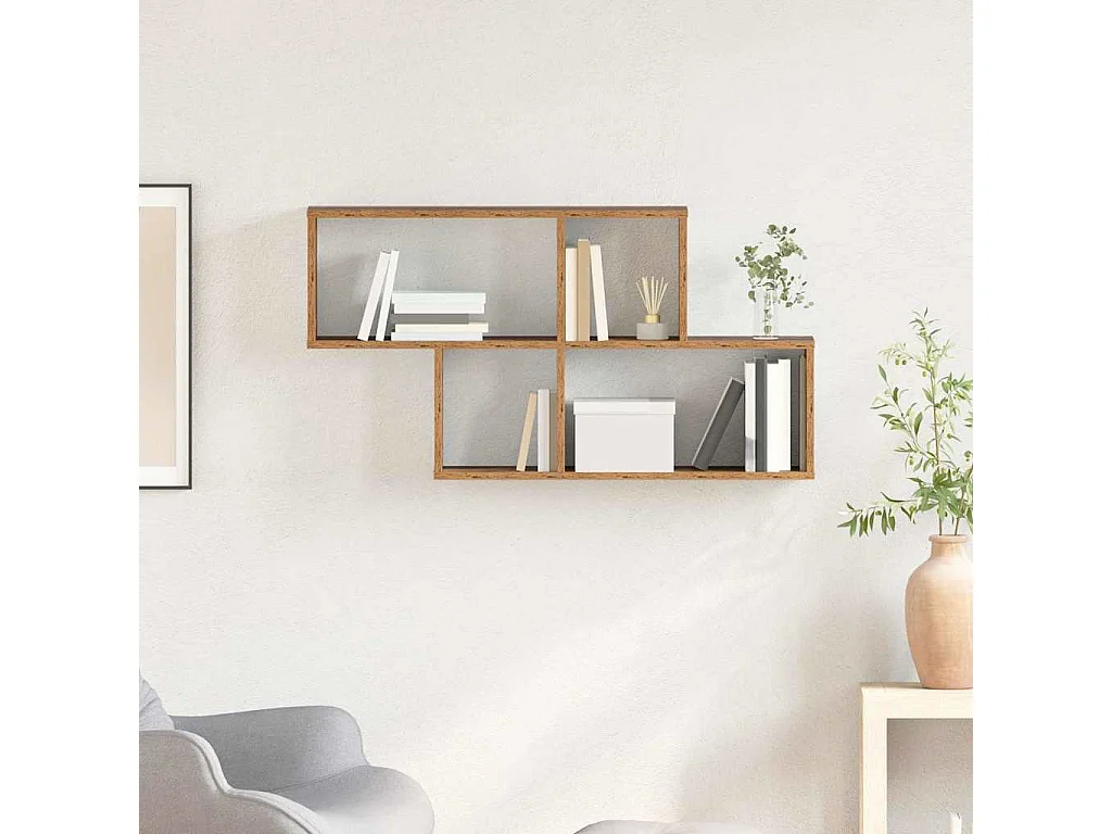 Étagère murale Bois Ancien 100x20x53 cm Bois Aggloméré