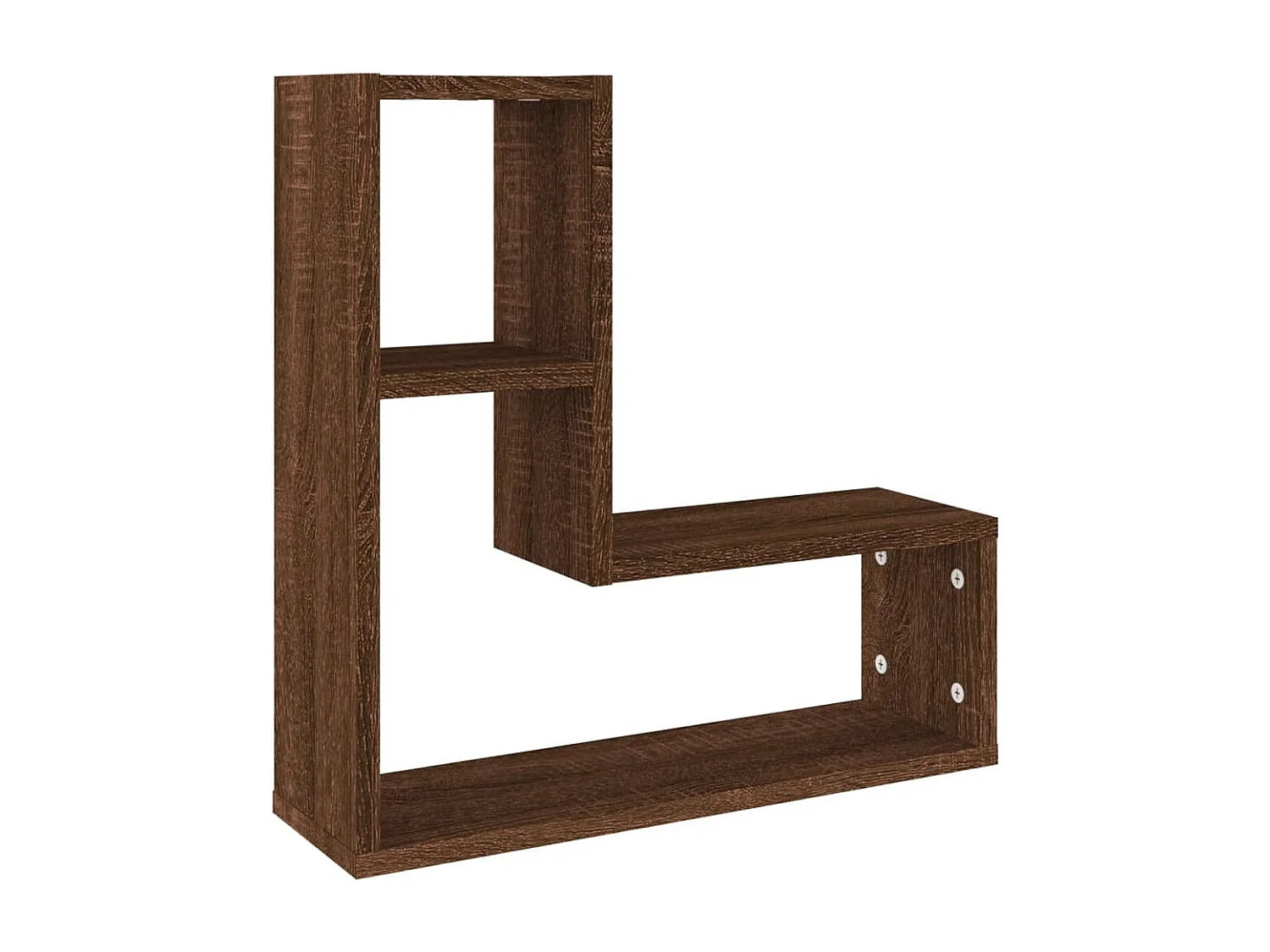 Étagères murales 2 pcs Chêne marron 50x15x50 cm Bois ingénierie