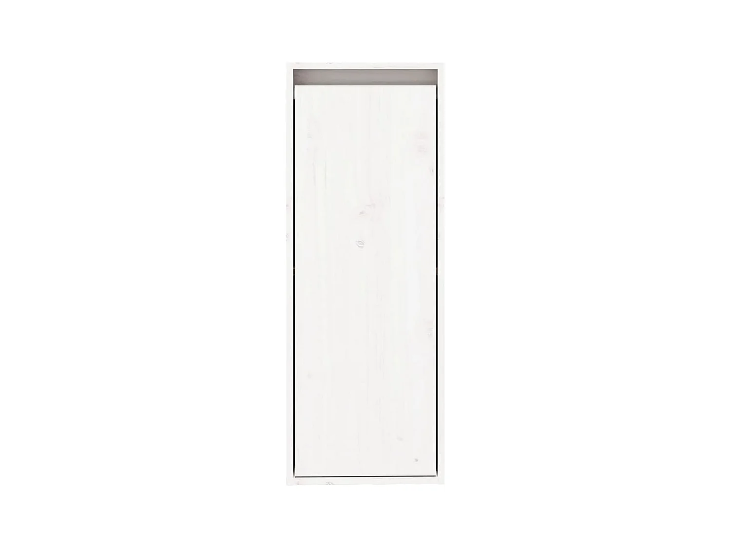 Pensili 2 pz Bianco 30x30x80 cm Legno massello di pino
