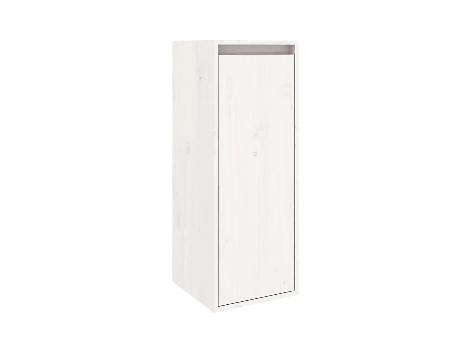 Pensili 2 pz Bianco 30x30x80 cm Legno massello di pino