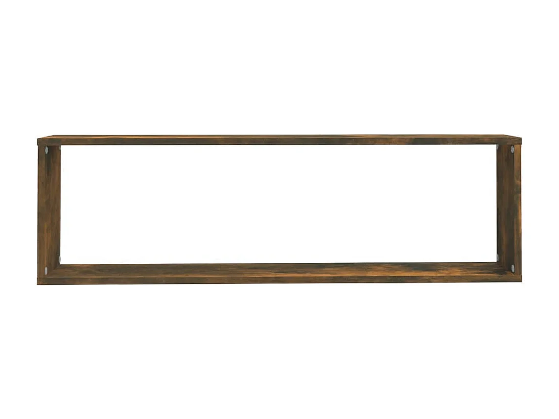 Étagères murales cubiques 2 pcs Chêne fumé 100x15x30 cm