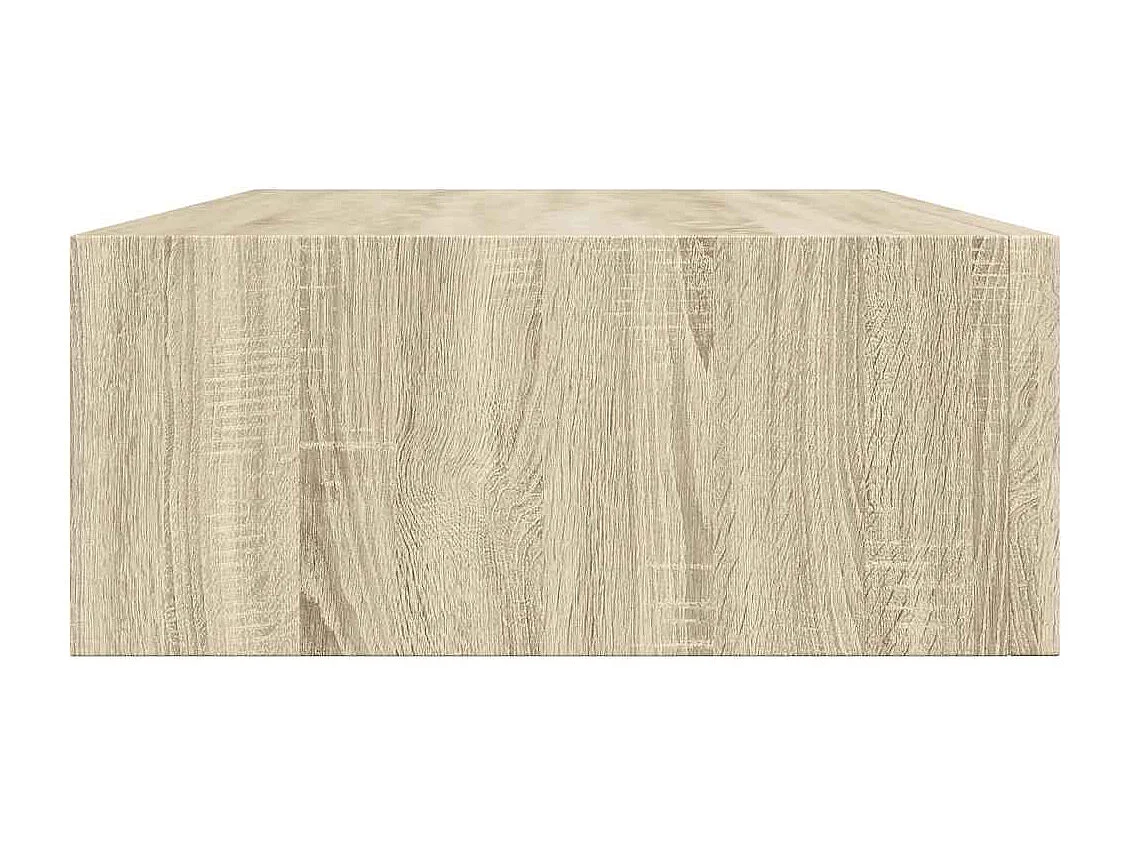 Étagères à tiroirs murales 2 pcs chêne 40x23,5x10 cm MDF