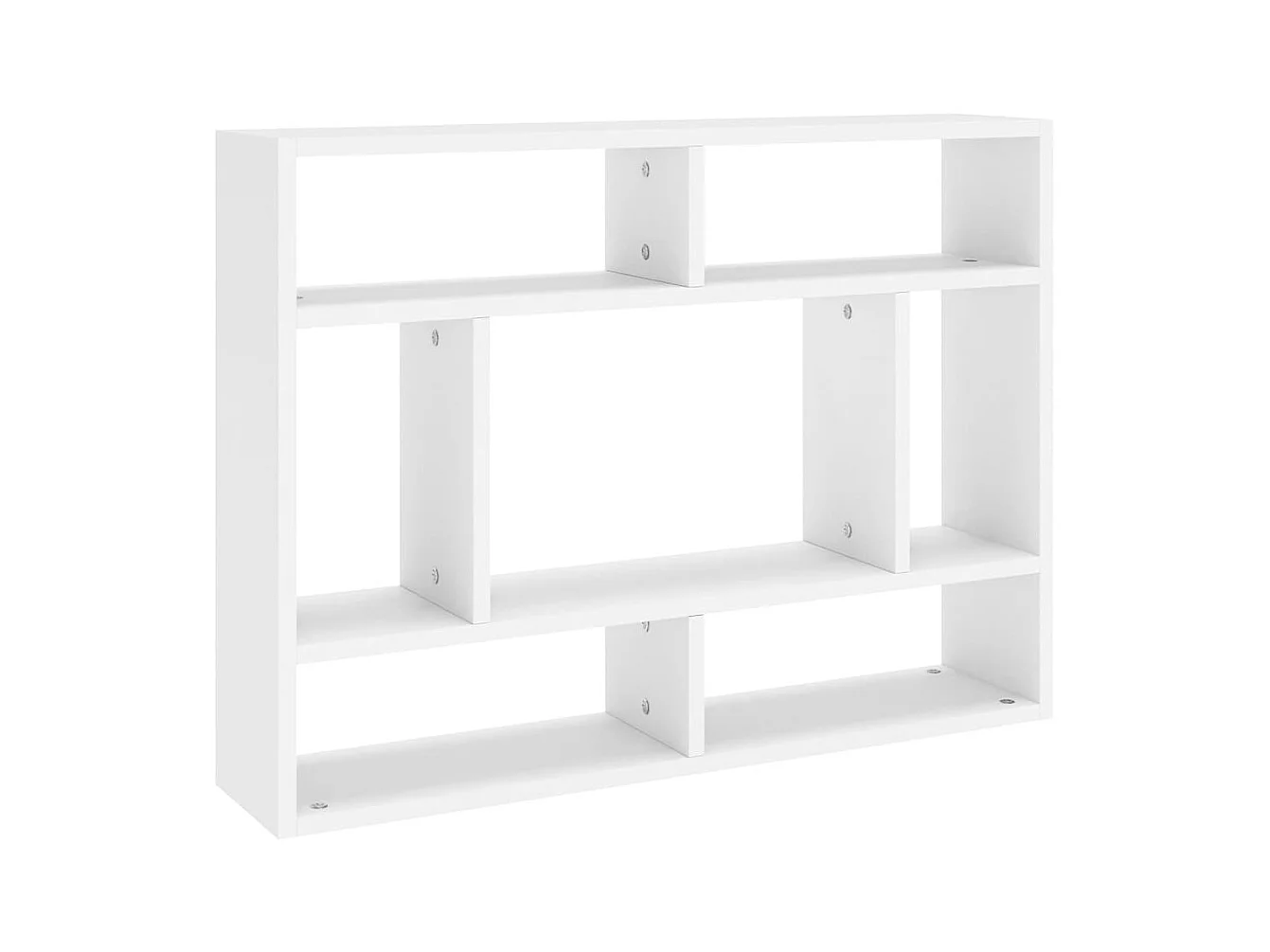 Mensola da parete Bianca 75x16x55 cm Legno composito