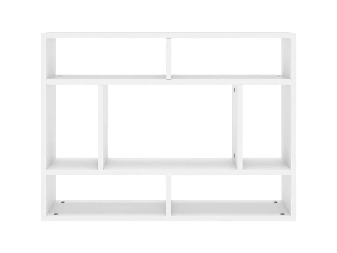 Mensola da parete Bianca 75x16x55 cm Legno composito