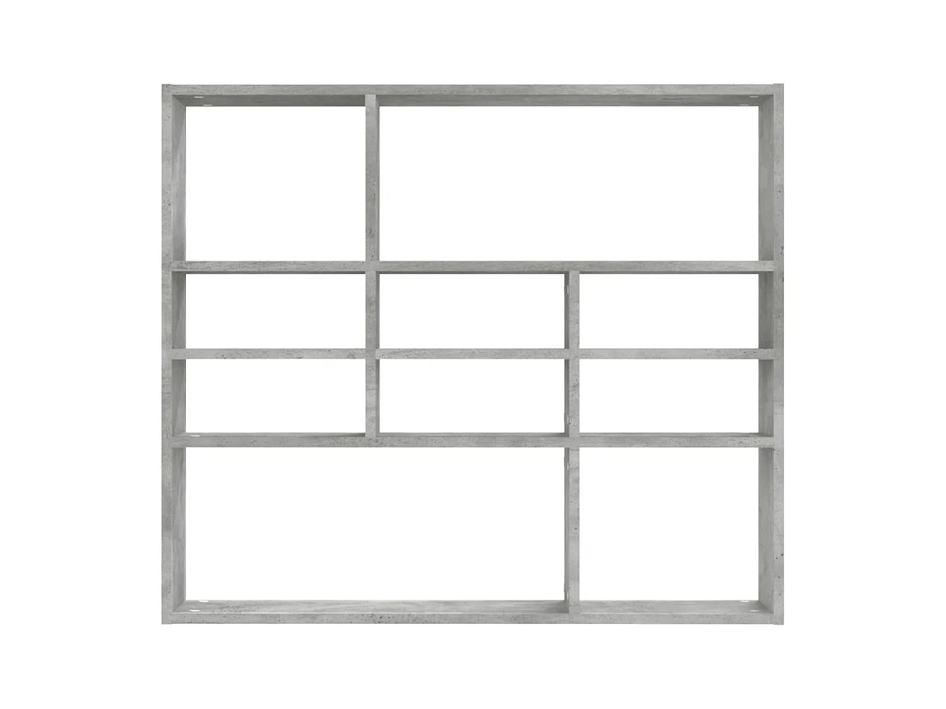 Étagère murale Gris béton 90x16x78 cm Bois d’ingénierie