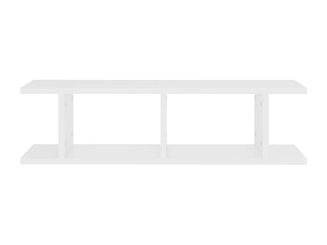 Wandregale 2 Stk. Weiß 75x18x20 cm Holzwerkstoff