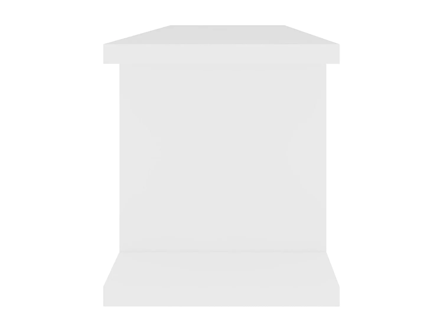 Wandregale 2 Stk. Weiß 75x18x20 cm Holzwerkstoff