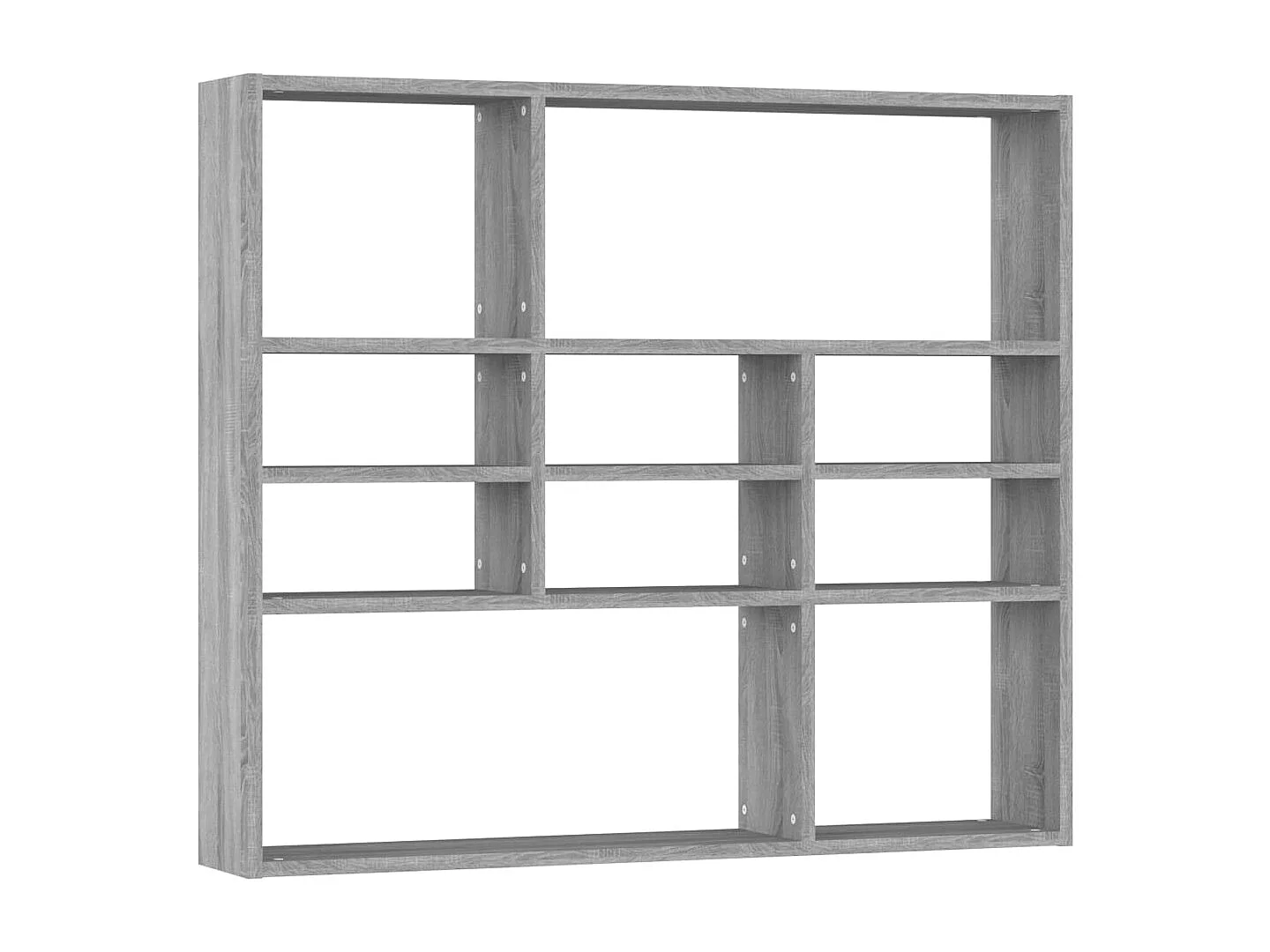 Étagère murale Sonoma gris 90x16x78 cm Bois ingénierie