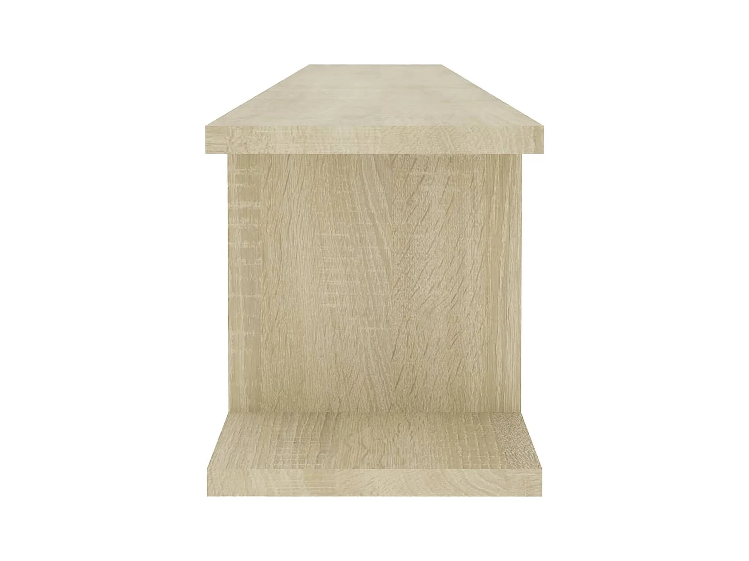 Wandplanken 2 stuks Sonoma eiken 105x18x20cm bewerkt hout