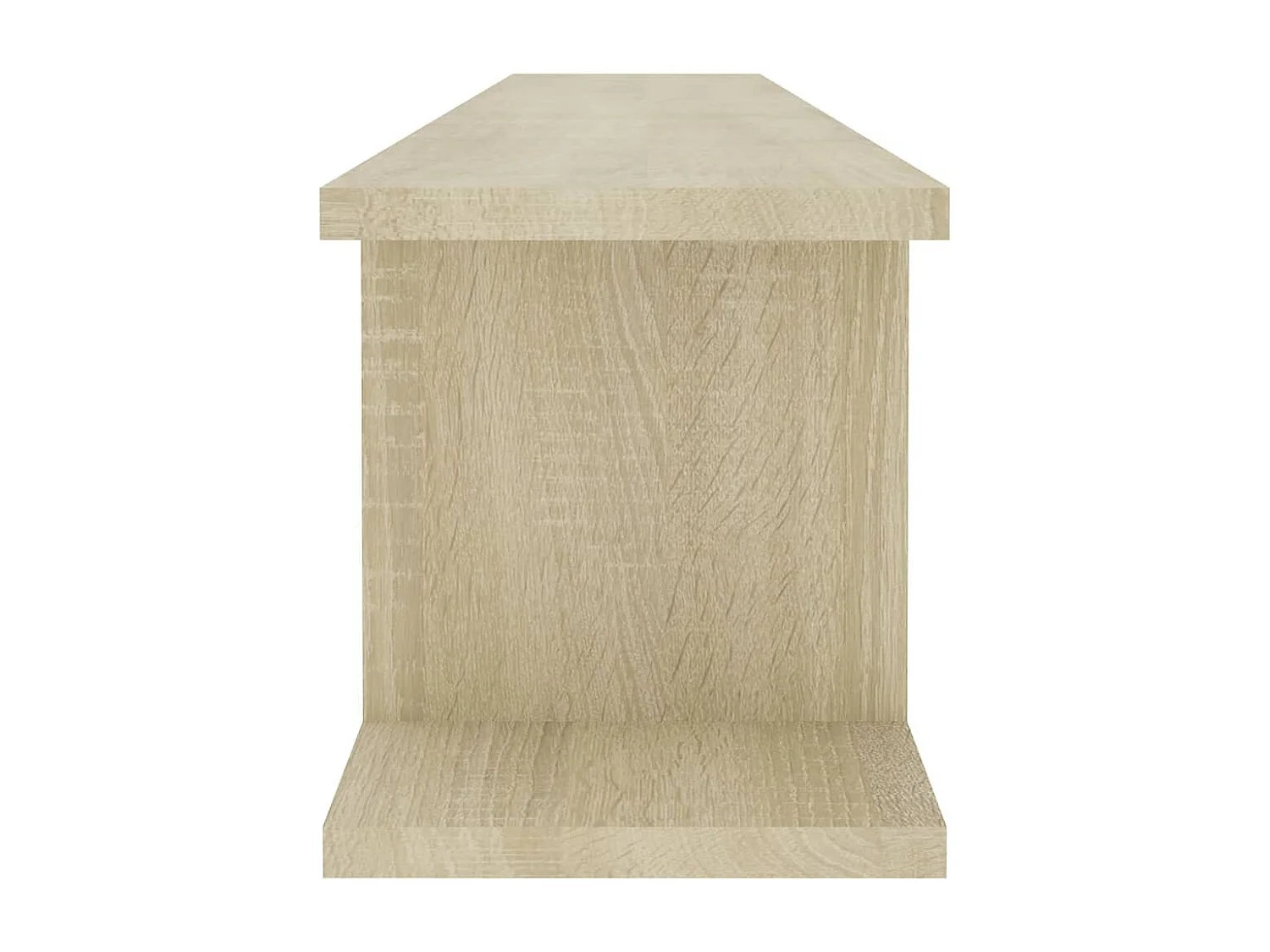 Estantes de pared 2 piezas roble Sonoma 105x18x20cm madera de ingeniería
