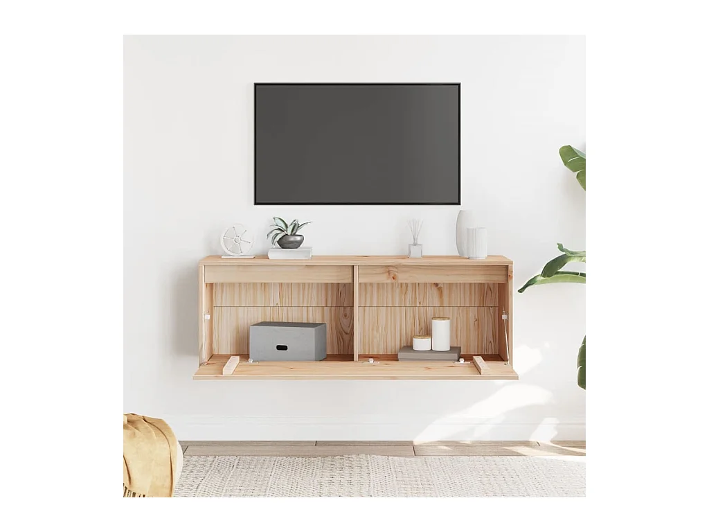 Armoire murale 100x30x35 cm Bois de pin massif