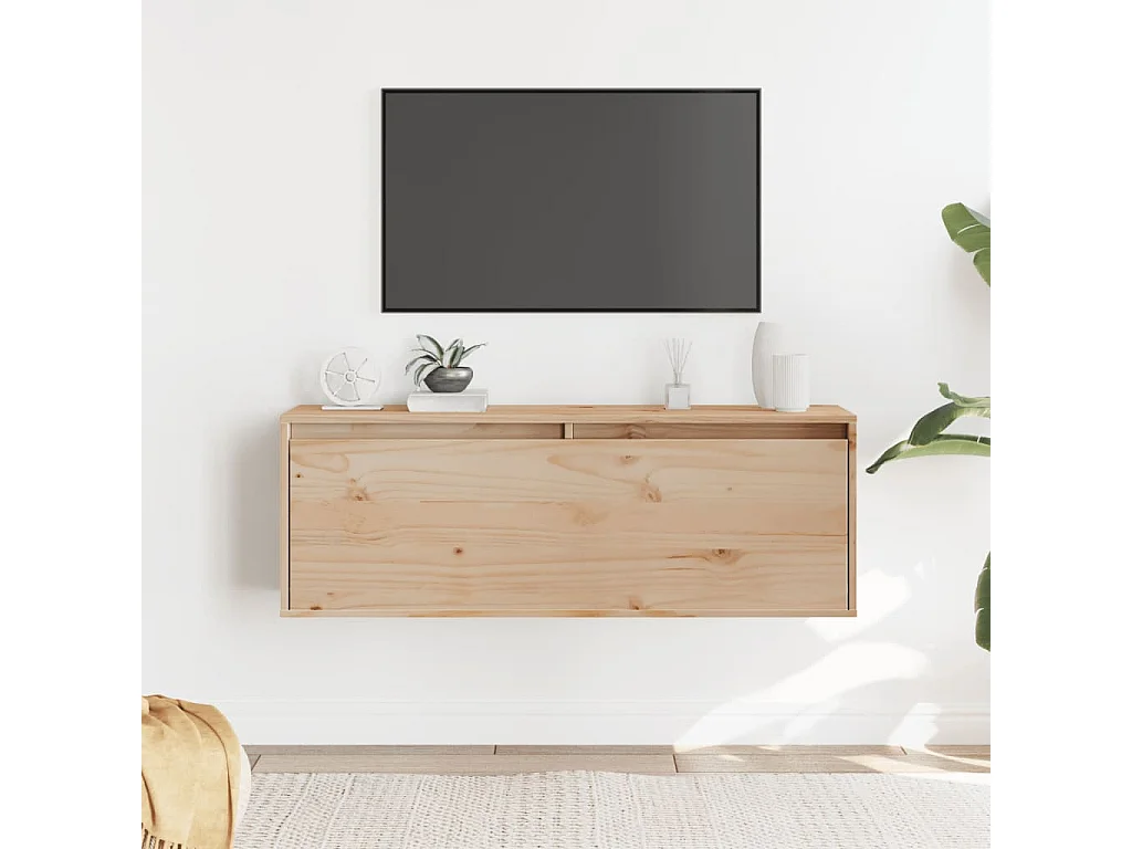 Armoire murale 100x30x35 cm Bois de pin massif