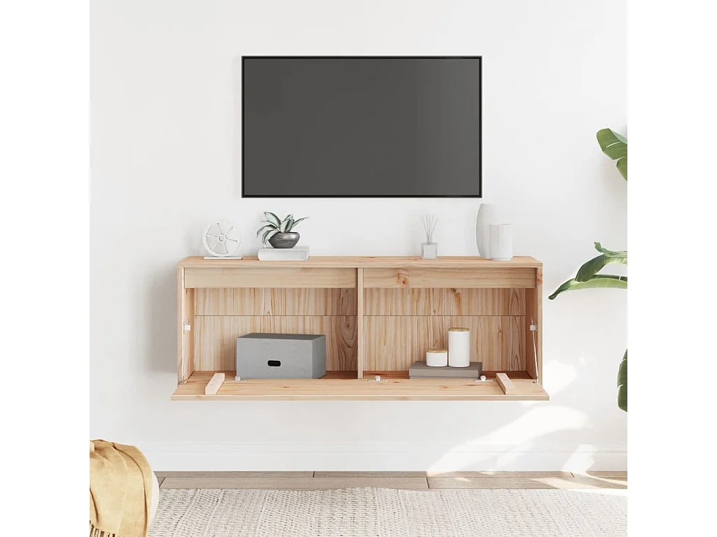 Armoire murale 100x30x35 cm Bois de pin massif