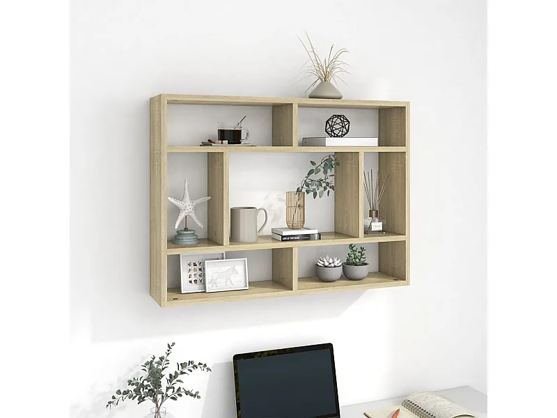 Étagère murale Chêne sonoma 75x16x55 cm Bois d'ingénierie