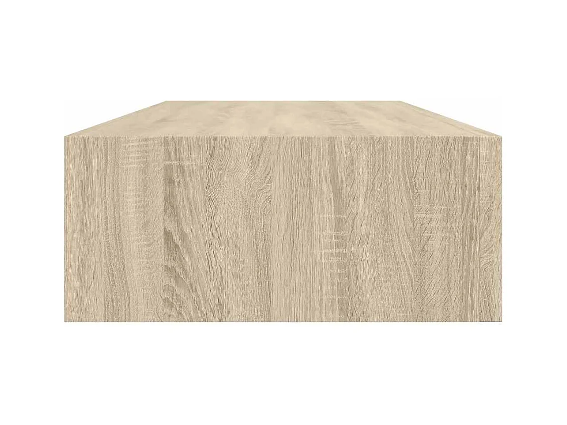 Étagère à tiroir murale chêne 60x23,5x10 cm MDF