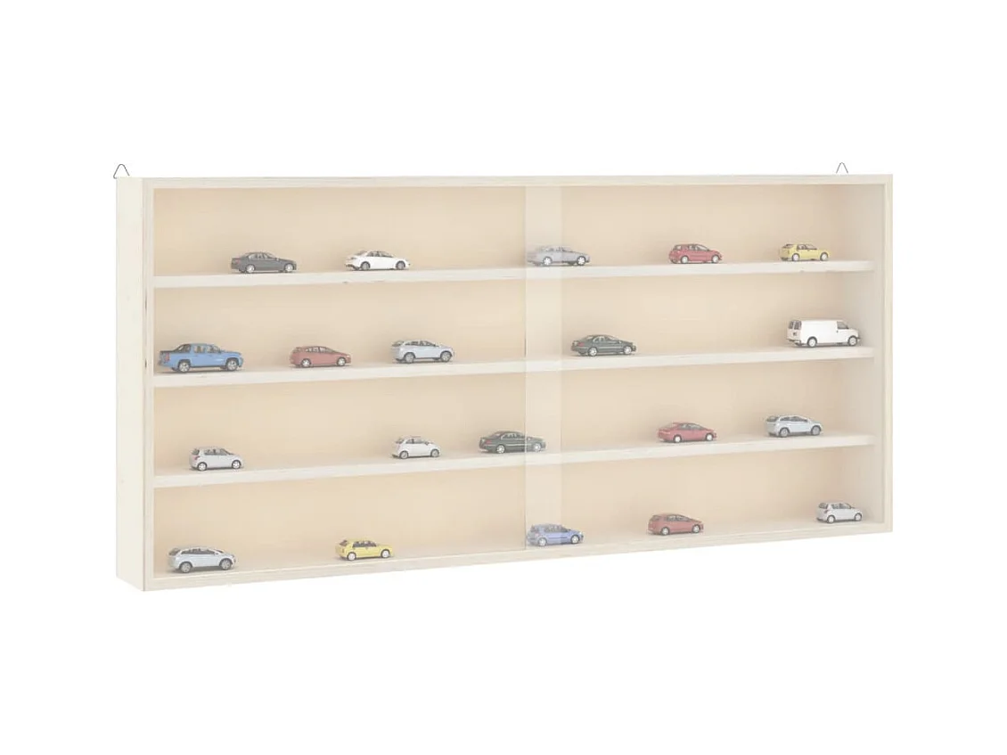 Vetrina espositiva in legno con ante 80x8,5x37 cm