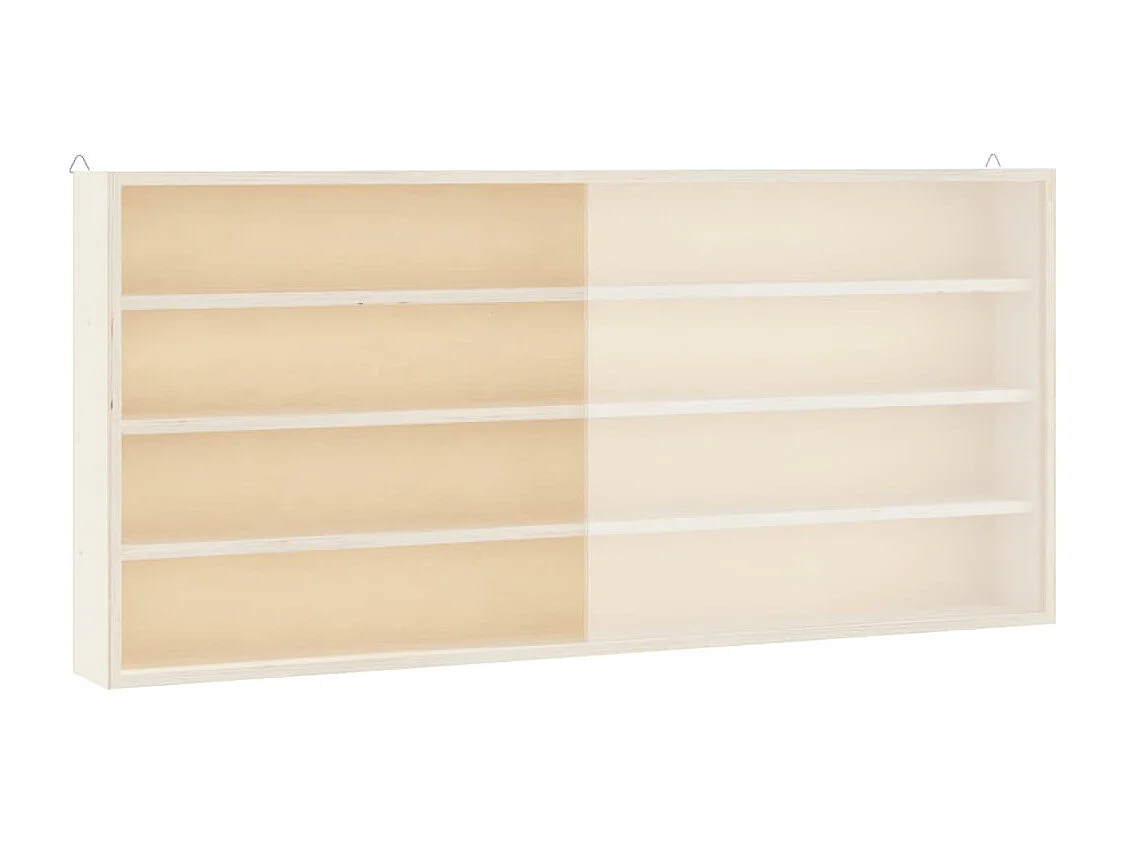 Vetrina espositiva in legno con ante 80x8,5x37 cm