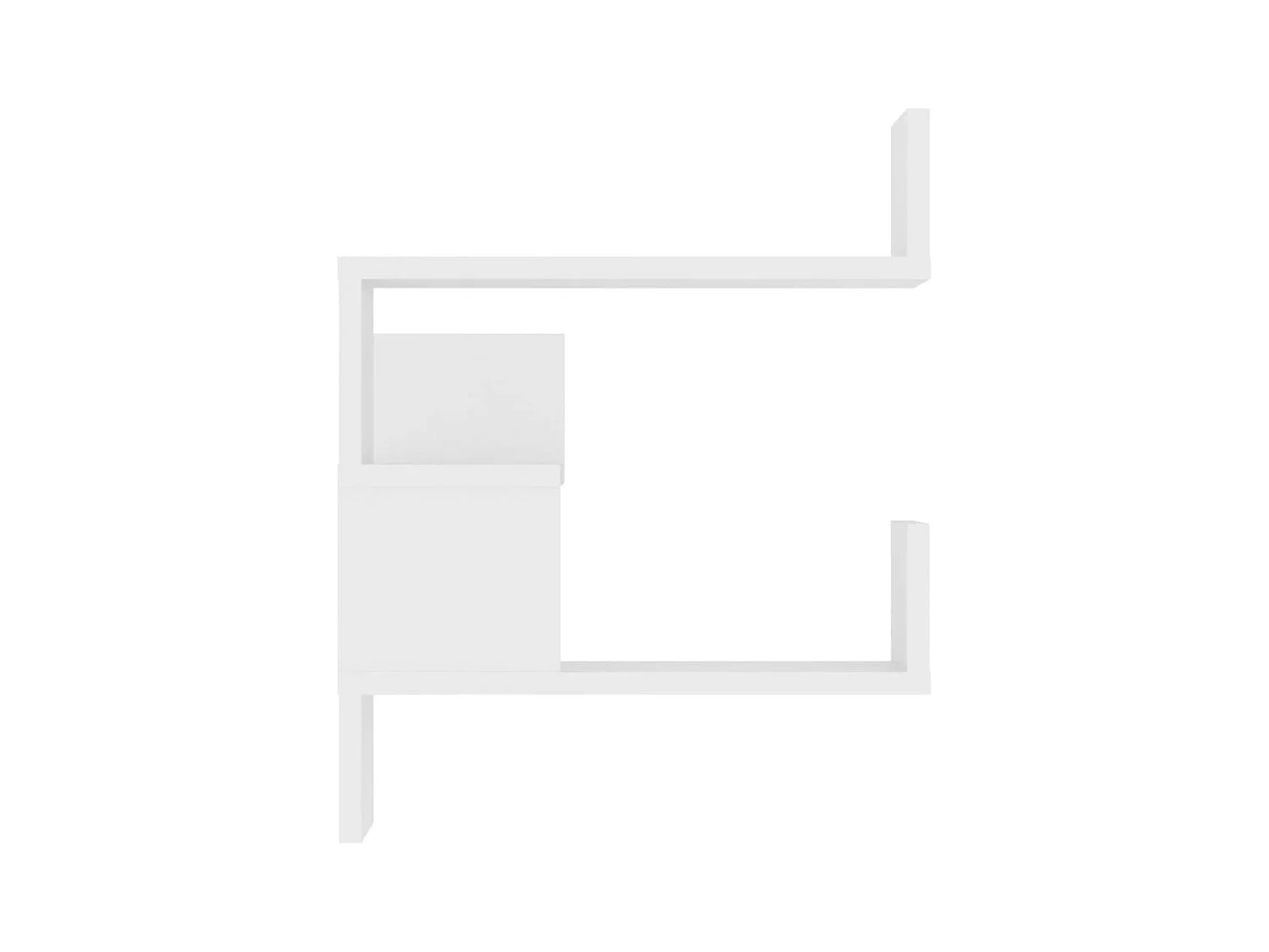 Mensola angolare a parete Bianco 40x40x50 cm in legno ingegnerizzato