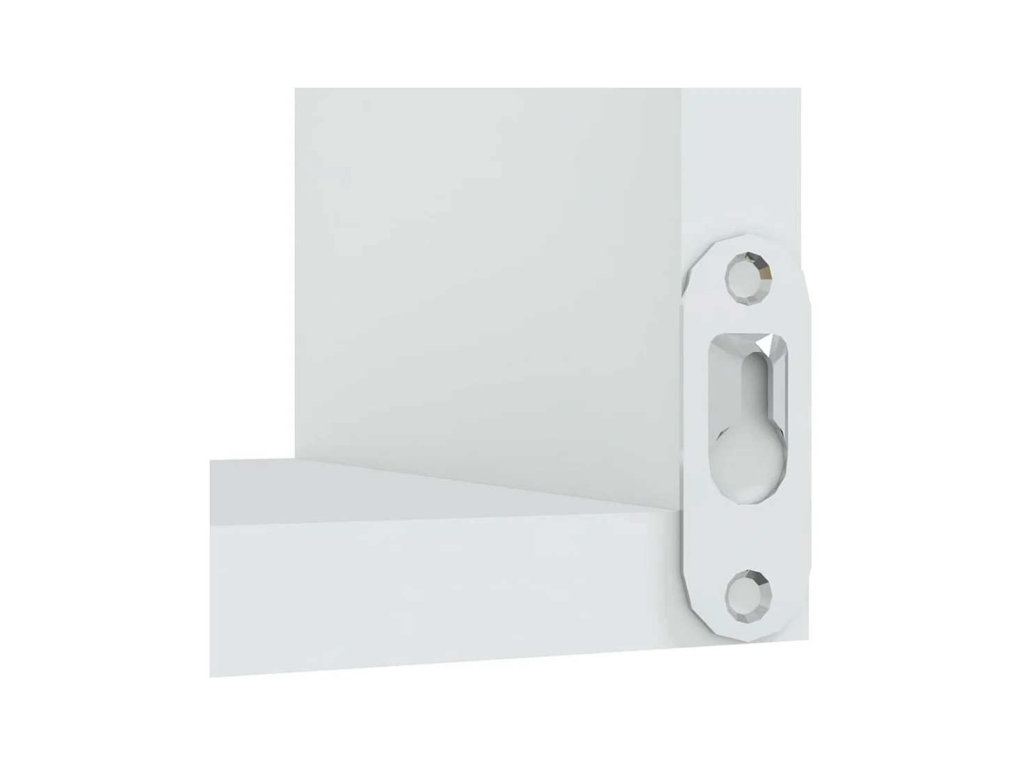 Mensola angolare a parete Bianco 40x40x50 cm in legno ingegnerizzato