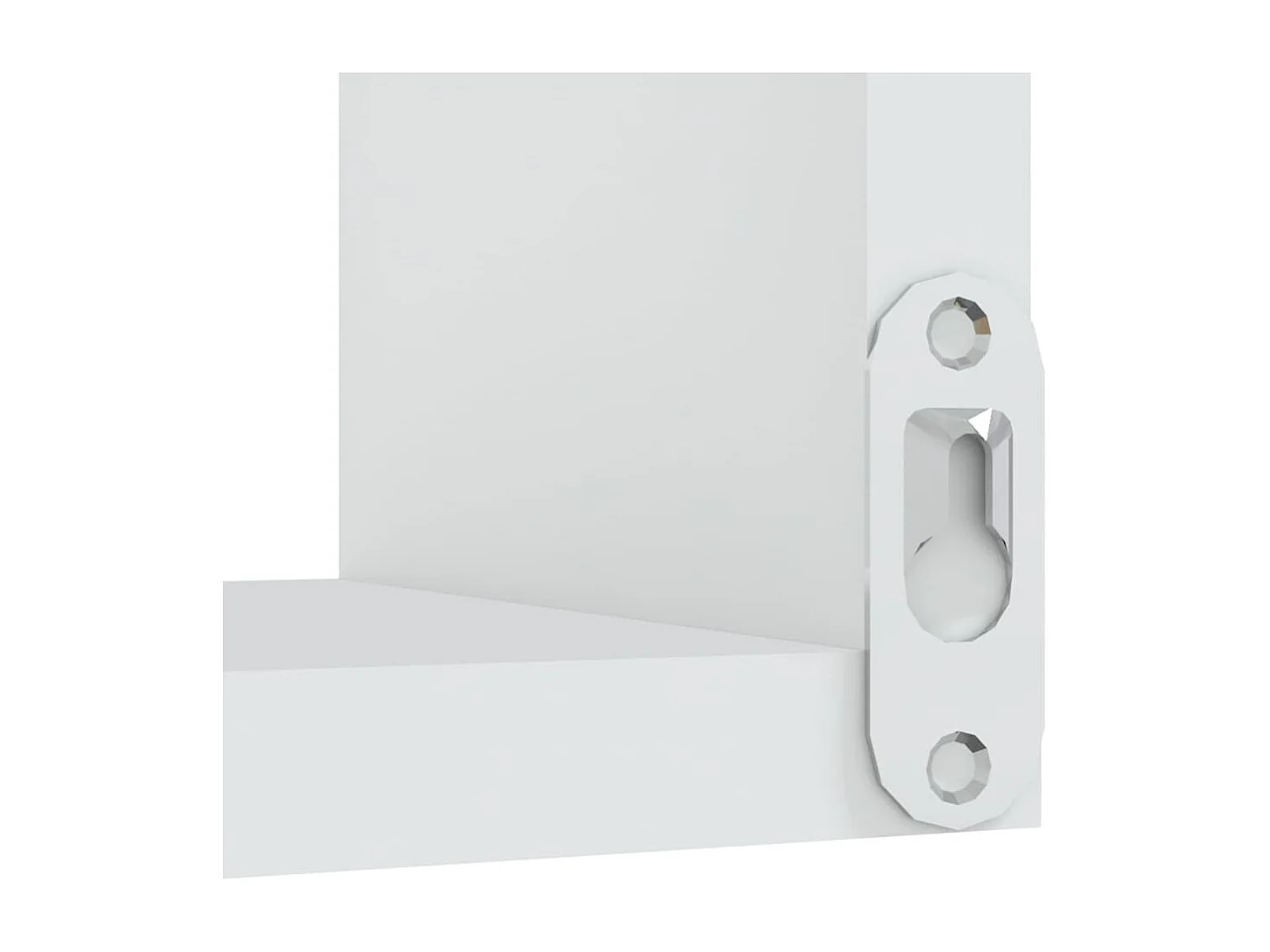 Étagère d'angle murale Blanc 40x40x50 cm bois d’ingénierie