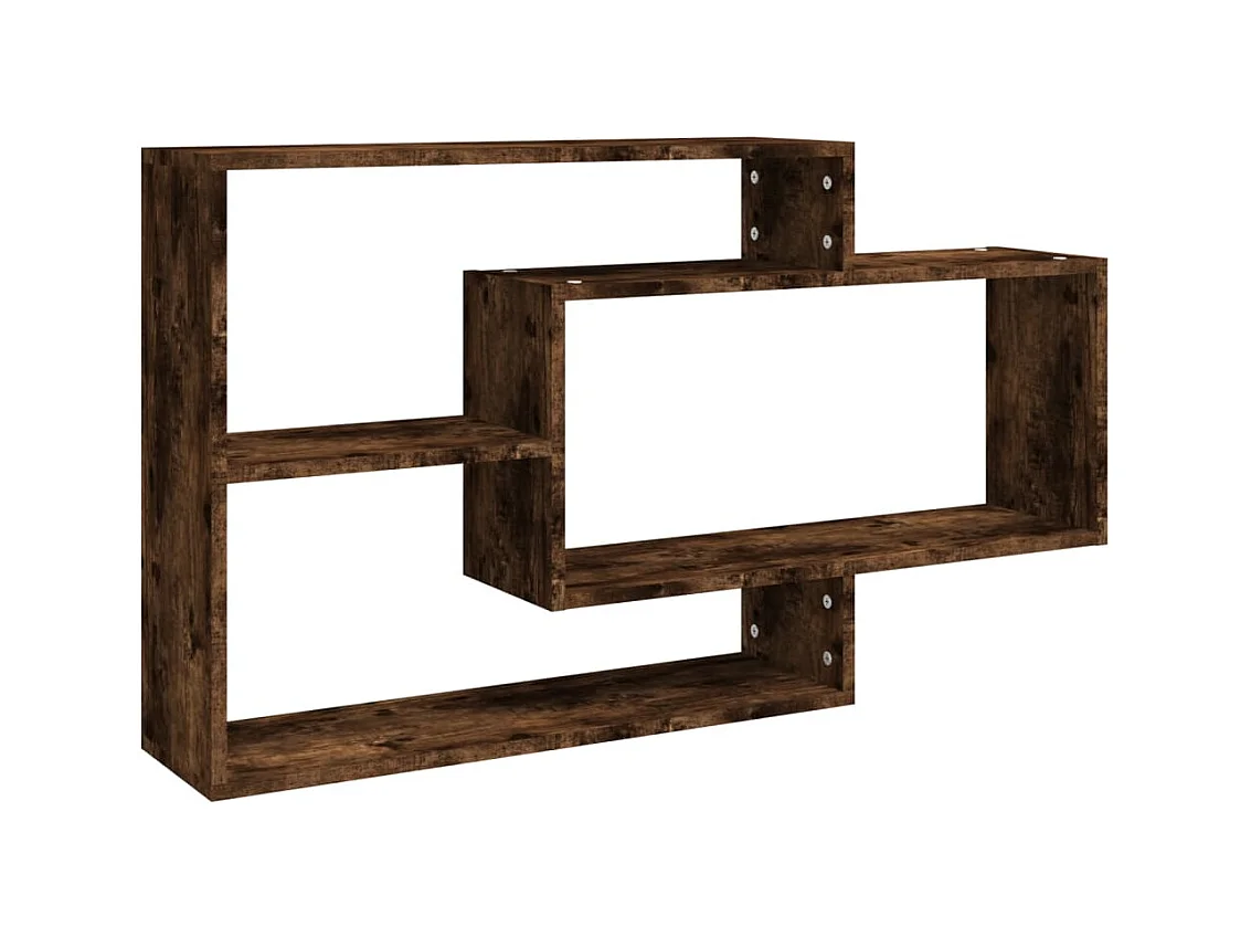 Mensola da parete in rovere affumicato 104x20x58,5 cm in legno ingegnerizzato