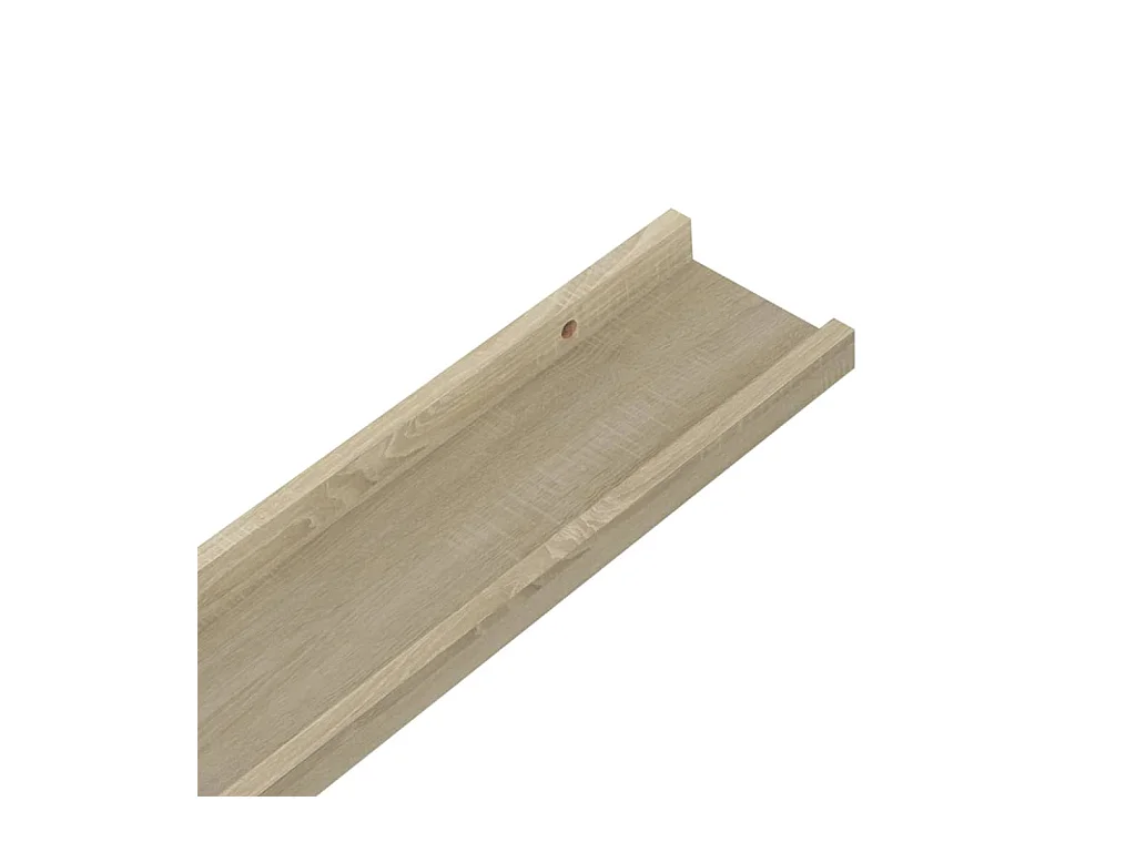 Étagères murales 2 pcs chêne sonoma 115x9x3 cm