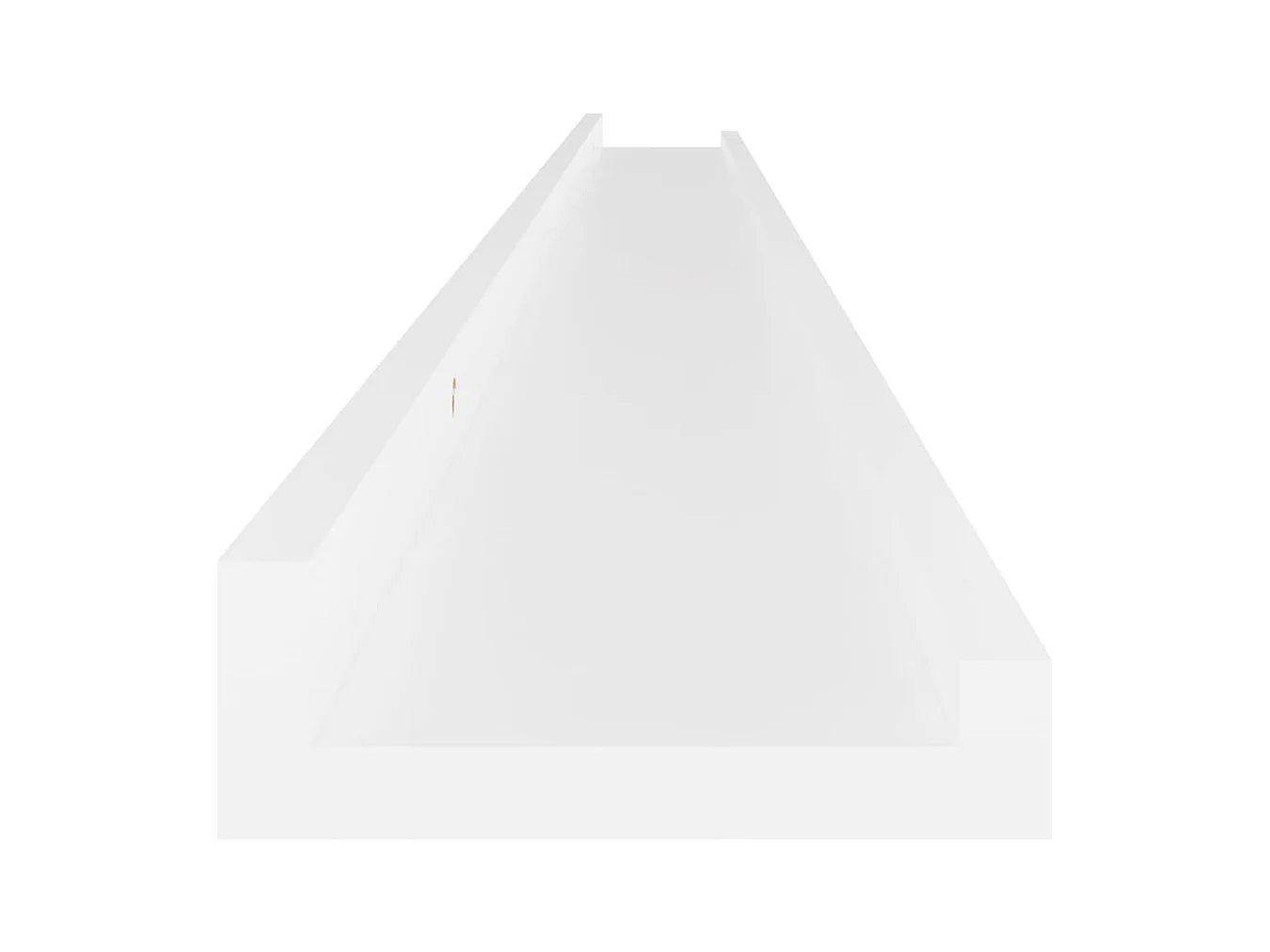 Mensole da parete 2 pz Bianco 115x9x3 cm