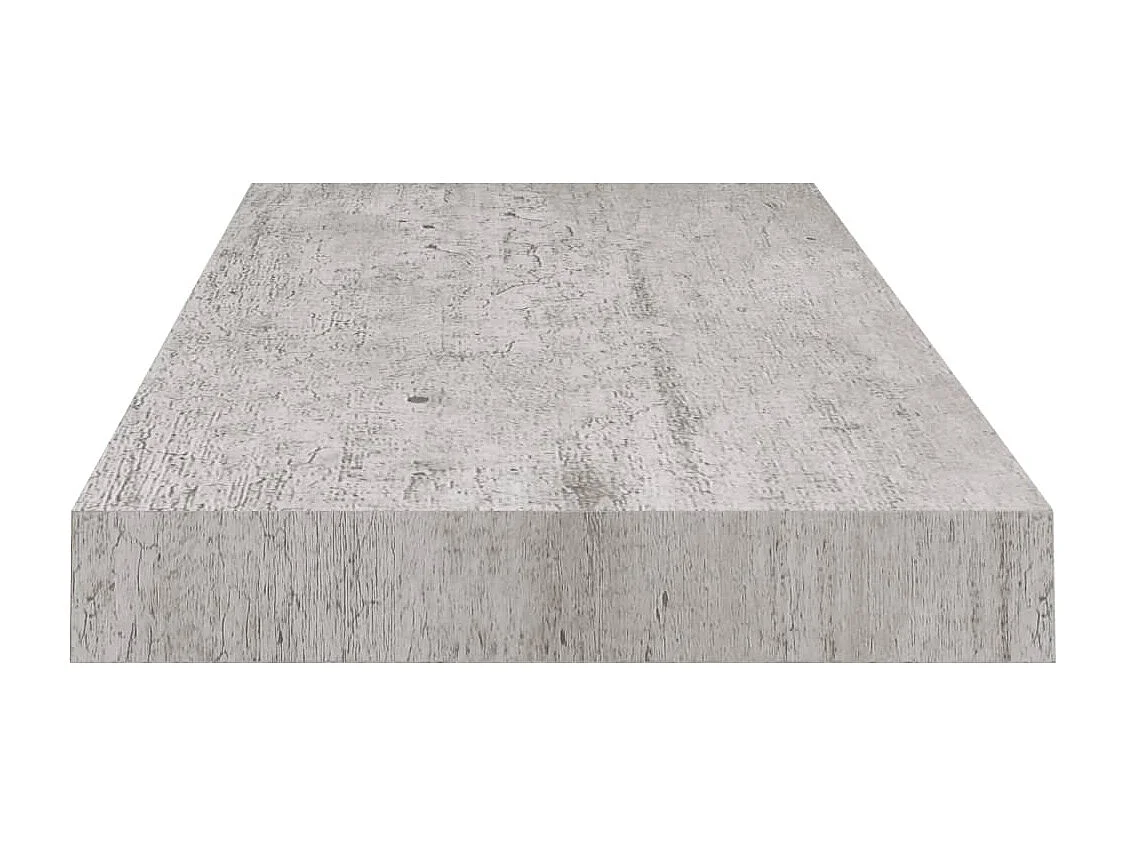 Étagère murale flottante gris béton 60x23,5x3,8 cm MDF