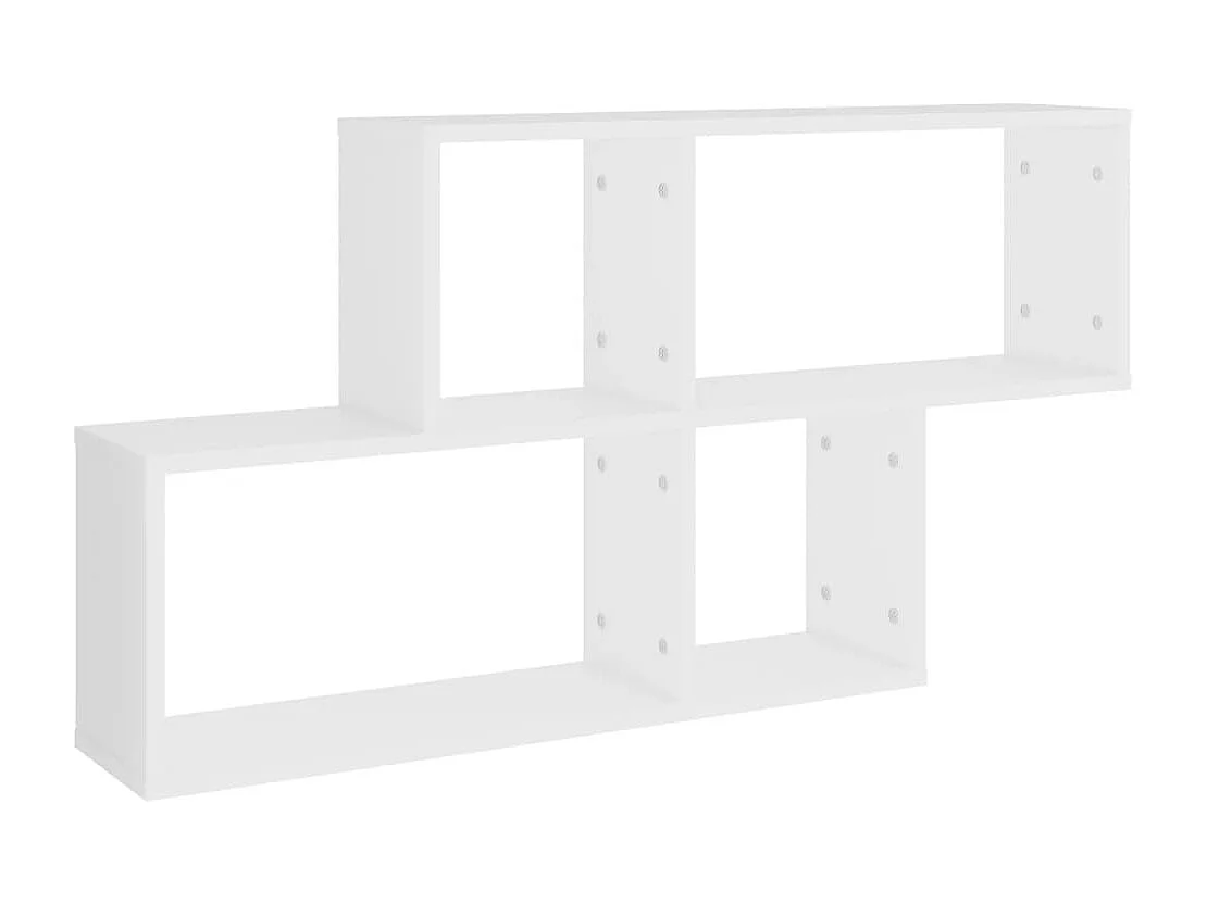 Étagère murale Blanc 100x18x53 cm Bois d’ingénierie