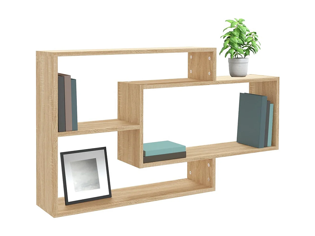 Étagères murales Chêne sonoma 104x20x58,5 cm Bois d'ingénierie