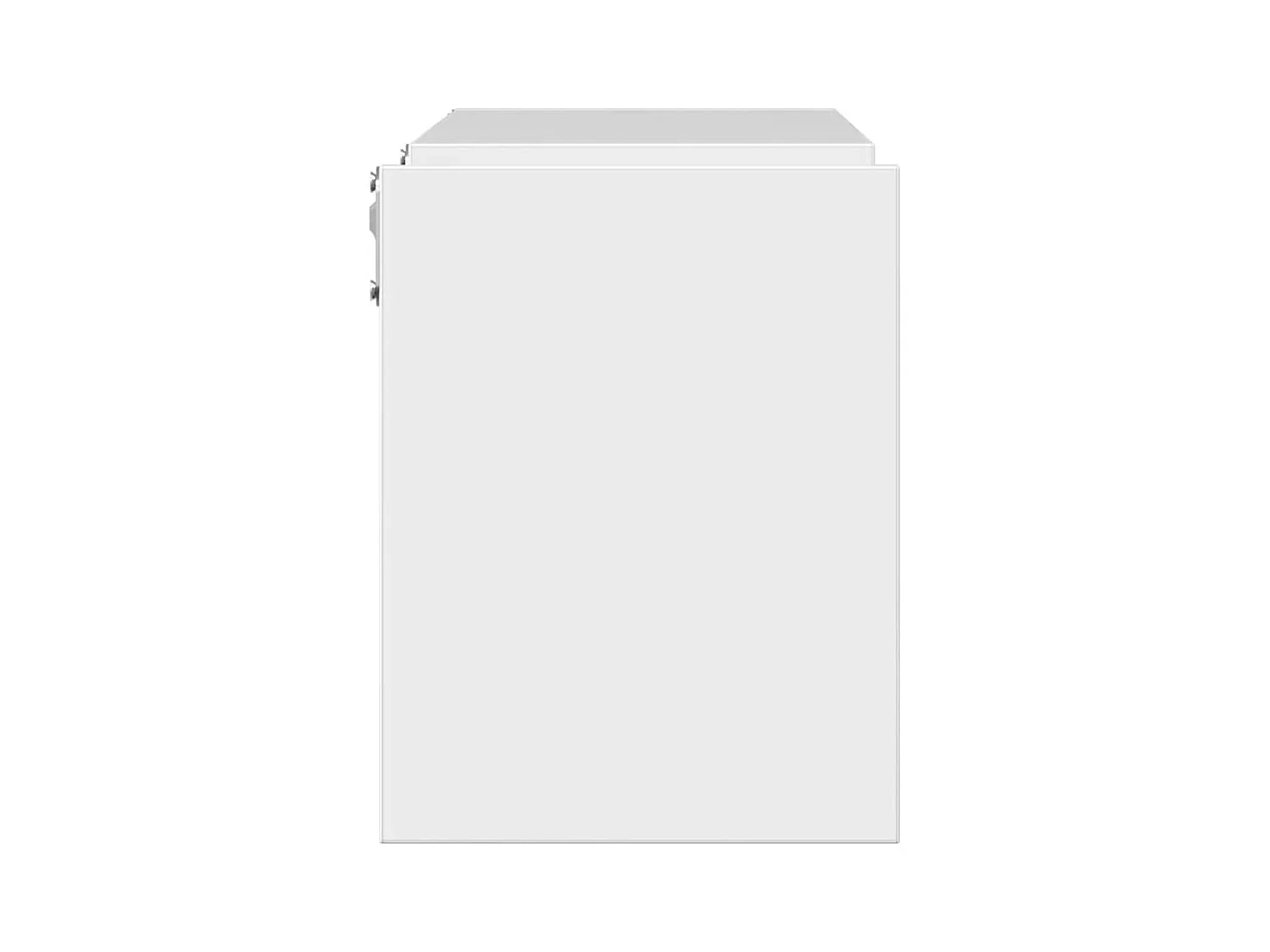 mensole da parete in legno ingegnerizzato bianco lucido